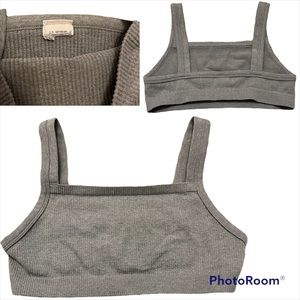 Super cute cotton on grey crop top/bra!!
